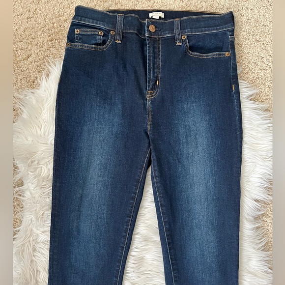 {J. Crew Factory} Stretch High-Rise Skinny Jeans in Blue - Women's 28 - Picture 2 of 10